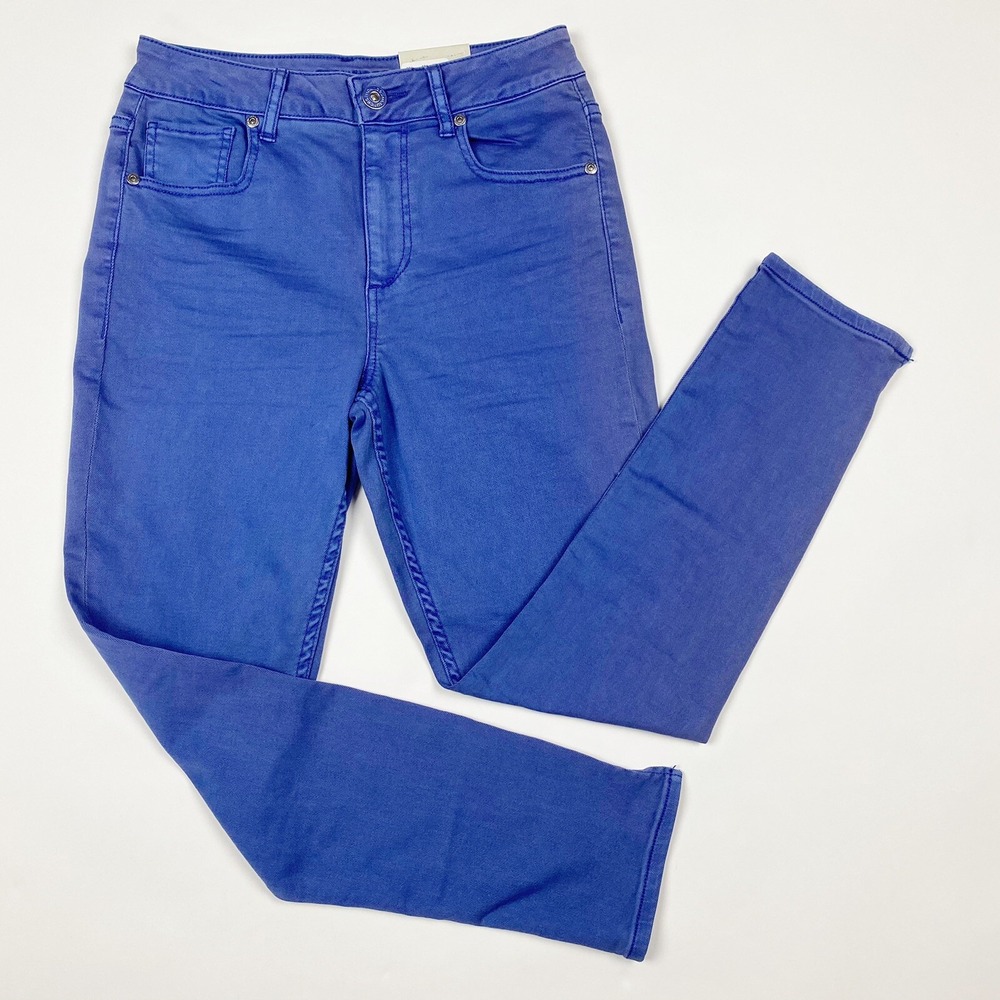Maurices Blue Twill High Rise Crop‎ 5-Pocket Skinny Jean Womens Size 3/4 New